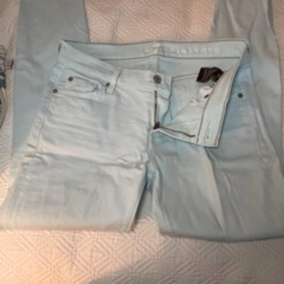 7 for all mankind mint skinny jeans - Picture 4 of 5